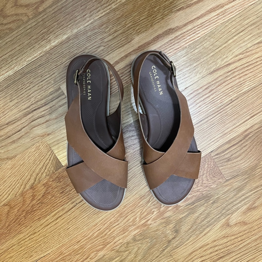 Cole Haan Brown Minimalist Sandals